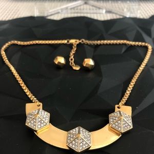 Juicy Couture Gold finished Necklace and Earrings